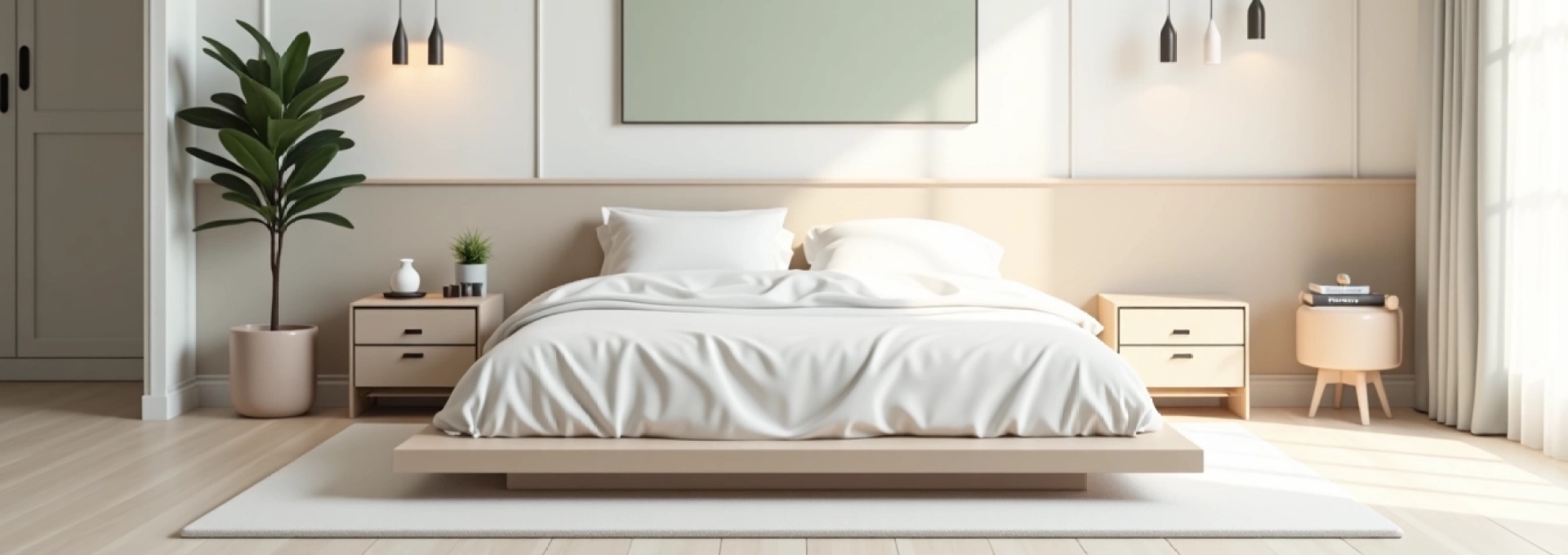 minimalist styled bedrooms